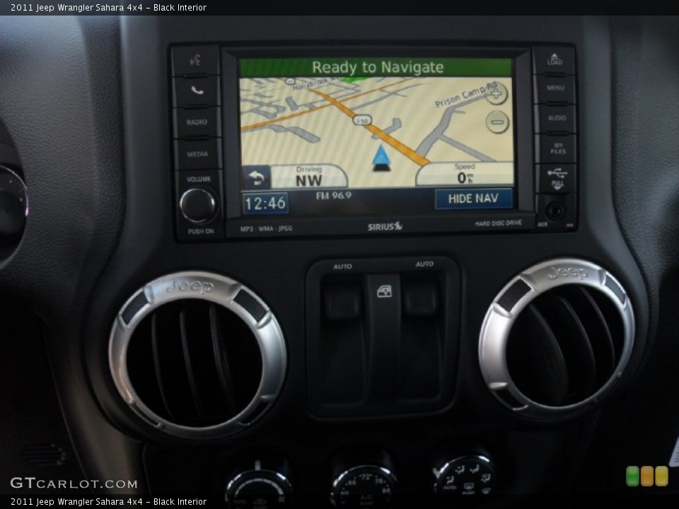 Black Interior Navigation for the 2011 Jeep Wrangler Sahara 4x4 #54949042