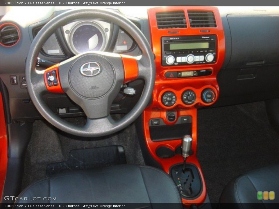 Charcoal Gray/Lava Orange Interior Dashboard for the 2008 Scion xD Release Series 1.0 #54949510