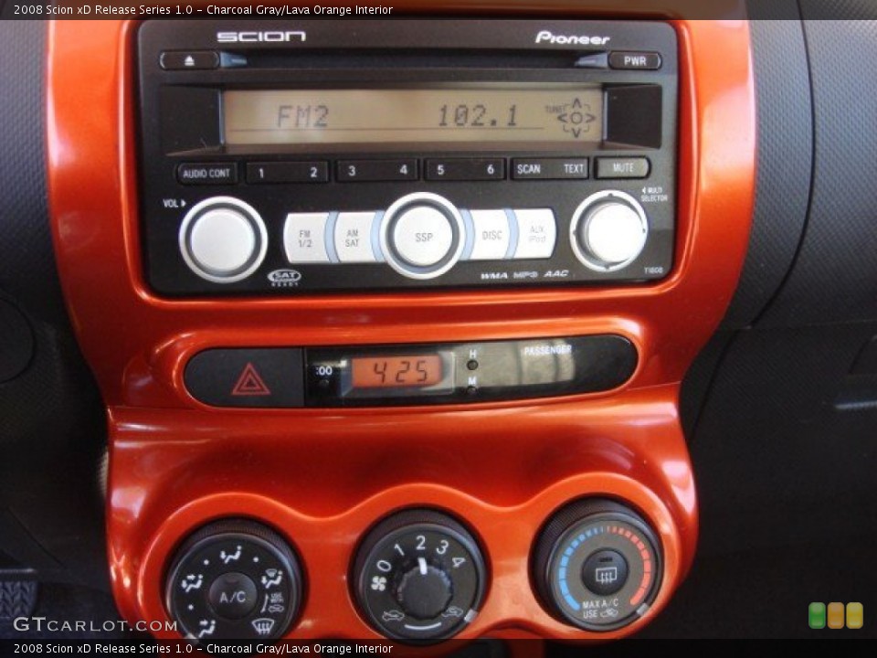 Charcoal Gray/Lava Orange Interior Audio System for the 2008 Scion xD Release Series 1.0 #54949546