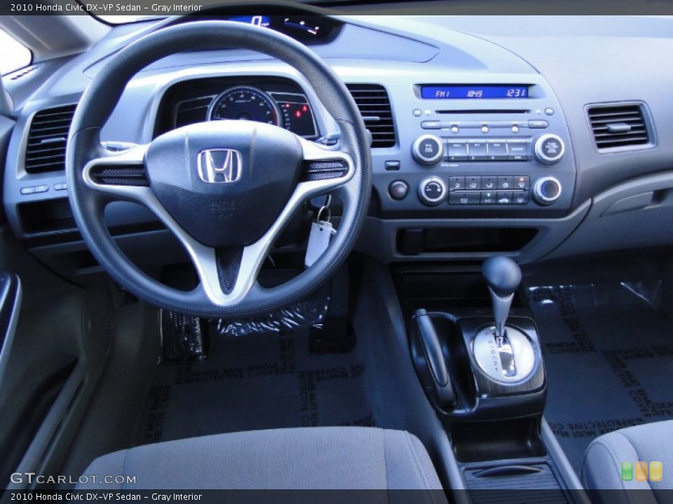 Gray Interior Dashboard for the 2010 Honda Civic DX-VP Sedan #54950341
