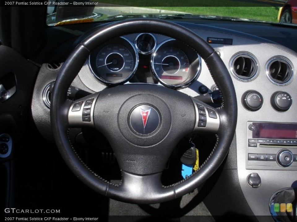 Ebony Interior Steering Wheel for the 2007 Pontiac Solstice GXP Roadster #54950643