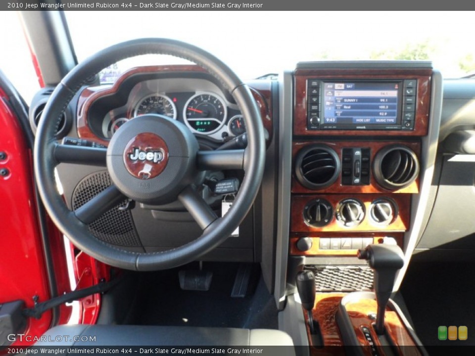 Dark Slate Gray/Medium Slate Gray Interior Dashboard for the 2010 Jeep Wrangler Unlimited Rubicon 4x4 #54950836