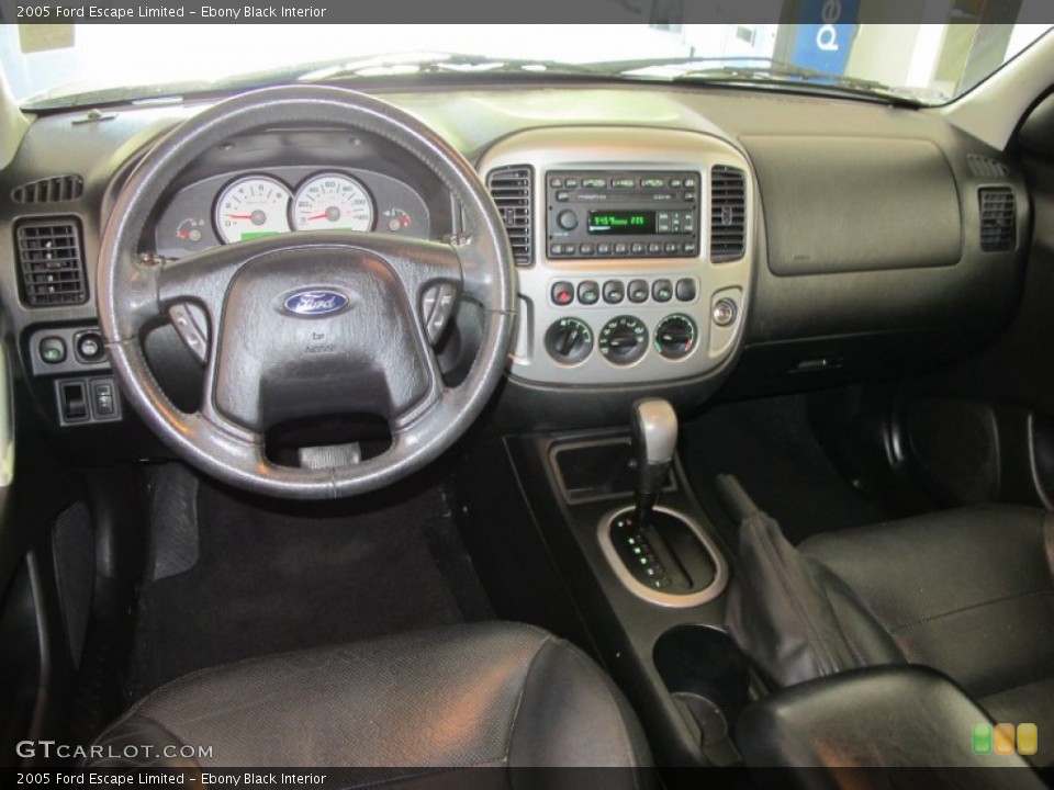 Ebony Black Interior Dashboard for the 2005 Ford Escape Limited #54952540
