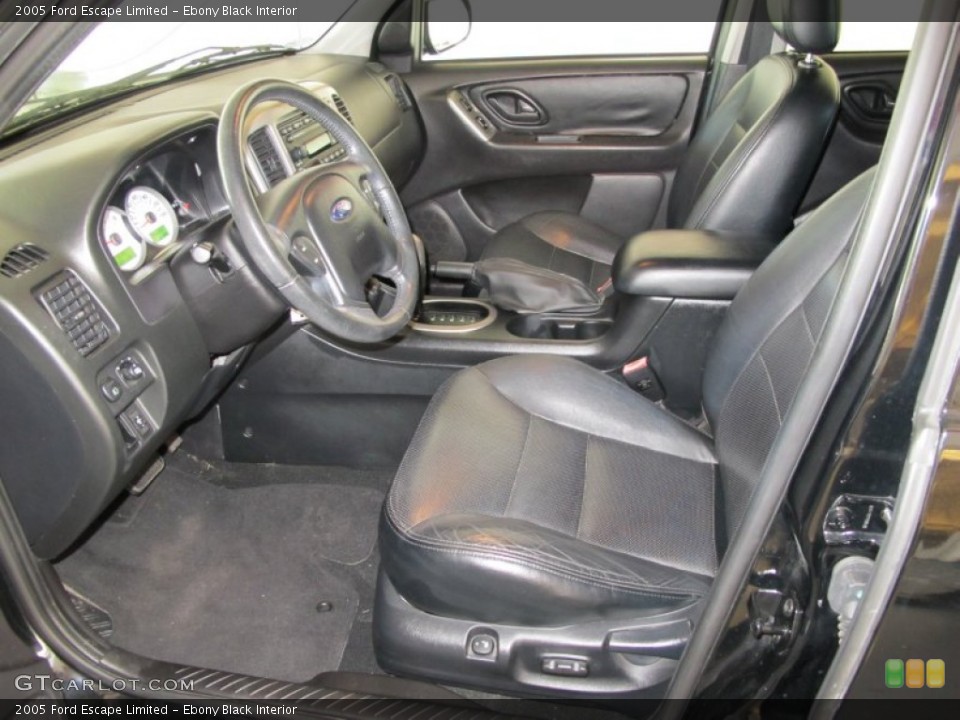 Ebony Black Interior Photo for the 2005 Ford Escape Limited #54952549