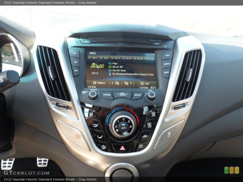 Gray Interior Controls for the 2012 Hyundai Veloster  #54954079