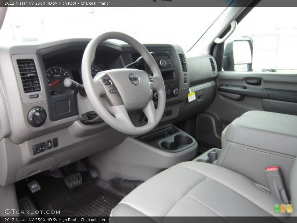 Charcoal Interior Prime Interior for the 2012 Nissan NV 2500 HD SV High Roof #54955027