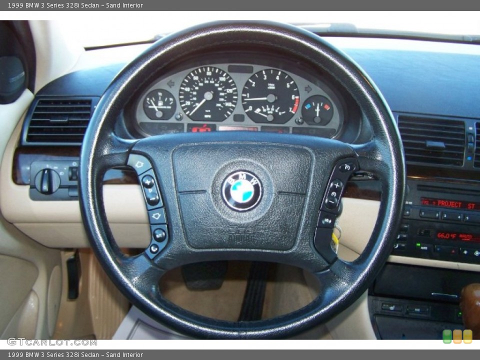 Sand Interior Steering Wheel for the 1999 BMW 3 Series 328i Sedan #54955177