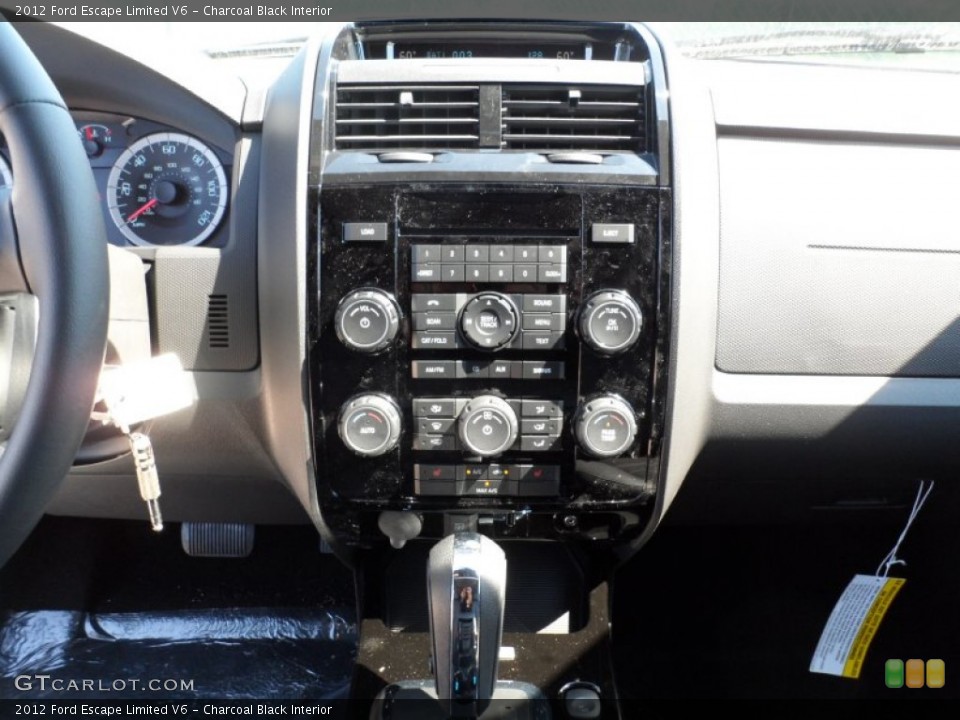 Charcoal Black Interior Controls for the 2012 Ford Escape Limited V6 #54955426