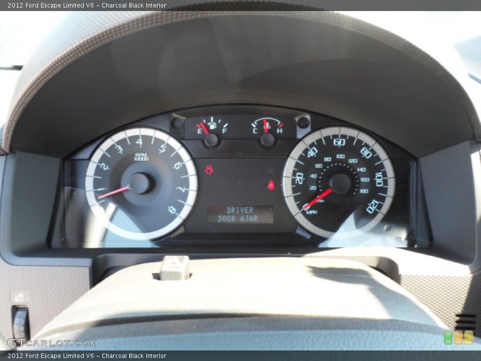 Charcoal Black Interior Gauges for the 2012 Ford Escape Limited V6 #54955492