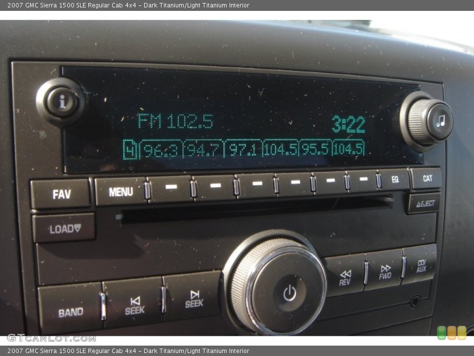 Dark Titanium/Light Titanium Interior Audio System for the 2007 GMC Sierra 1500 SLE Regular Cab 4x4 #54955975
