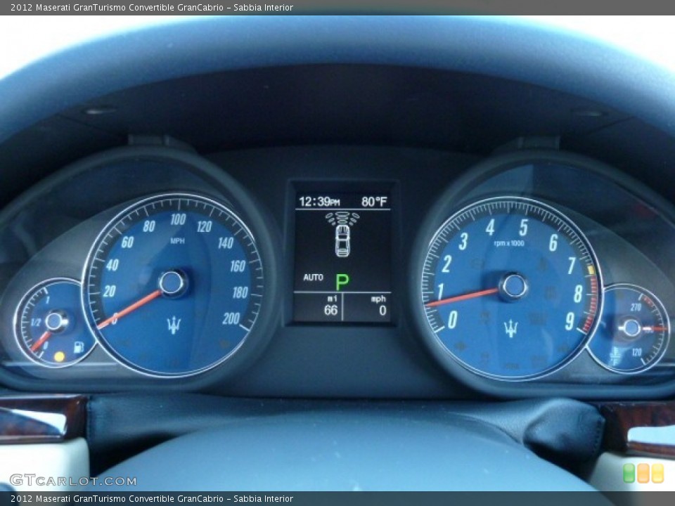 Sabbia Interior Gauges for the 2012 Maserati GranTurismo Convertible GranCabrio #54956953