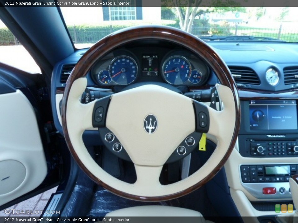 Sabbia Interior Steering Wheel for the 2012 Maserati GranTurismo Convertible GranCabrio #54956962