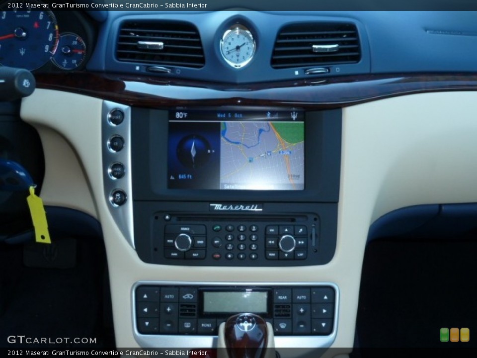 Sabbia Interior Controls for the 2012 Maserati GranTurismo Convertible GranCabrio #54956983