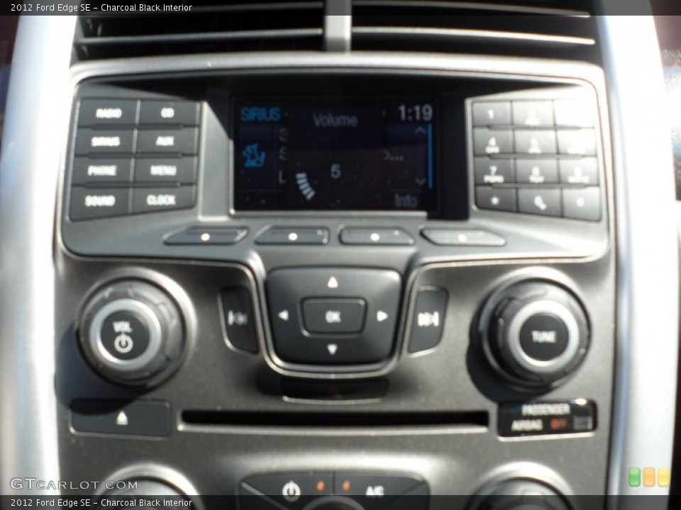 Charcoal Black Interior Controls for the 2012 Ford Edge SE #54957160