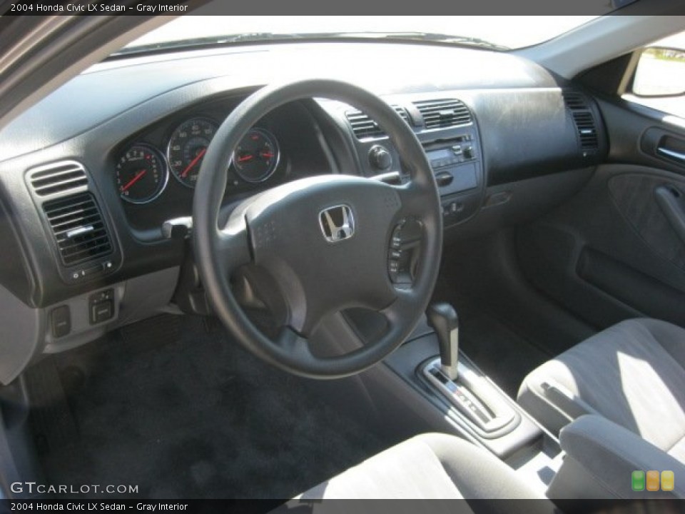 Gray Interior Photo for the 2004 Honda Civic LX Sedan #54957484