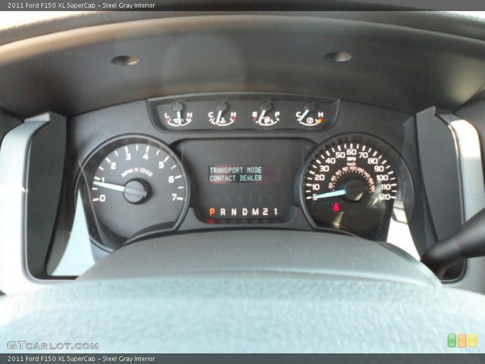 Steel Gray Interior Gauges for the 2011 Ford F150 XL SuperCab #54957871