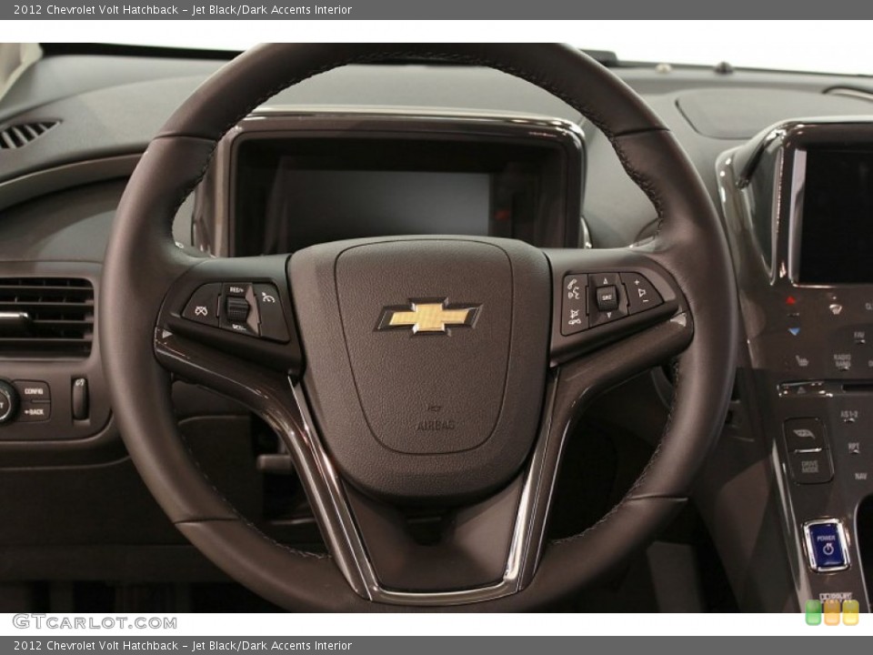 Jet Black/Dark Accents Interior Steering Wheel for the 2012 Chevrolet Volt Hatchback #54958489