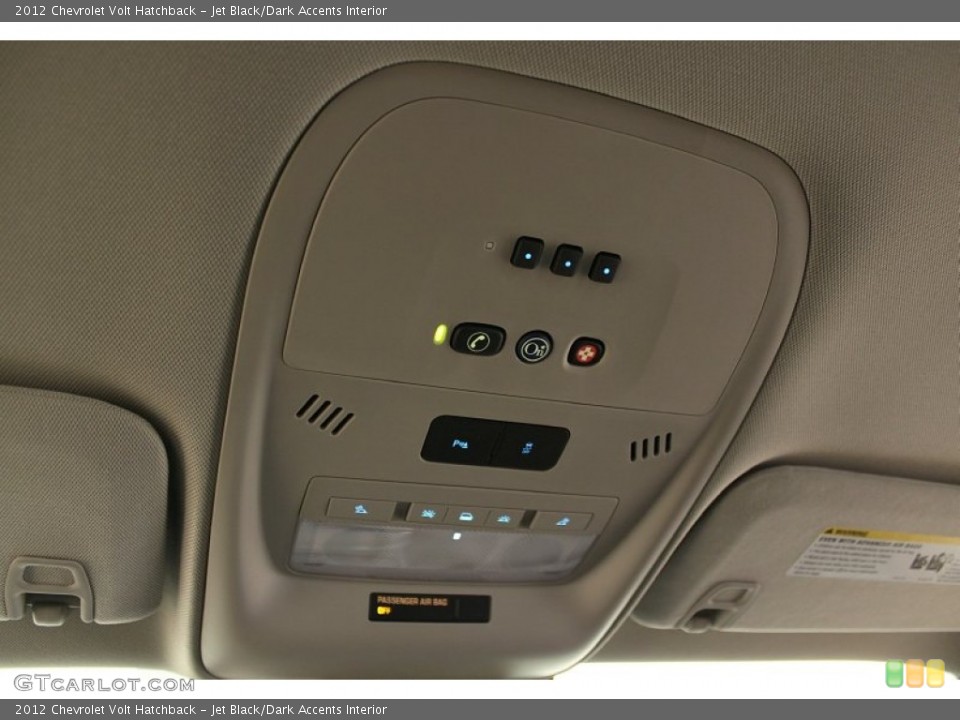 Jet Black/Dark Accents Interior Controls for the 2012 Chevrolet Volt Hatchback #54958495