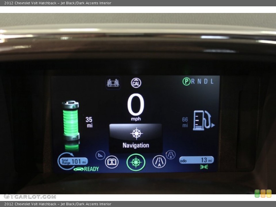 Jet Black/Dark Accents Interior Gauges for the 2012 Chevrolet Volt Hatchback #54958525