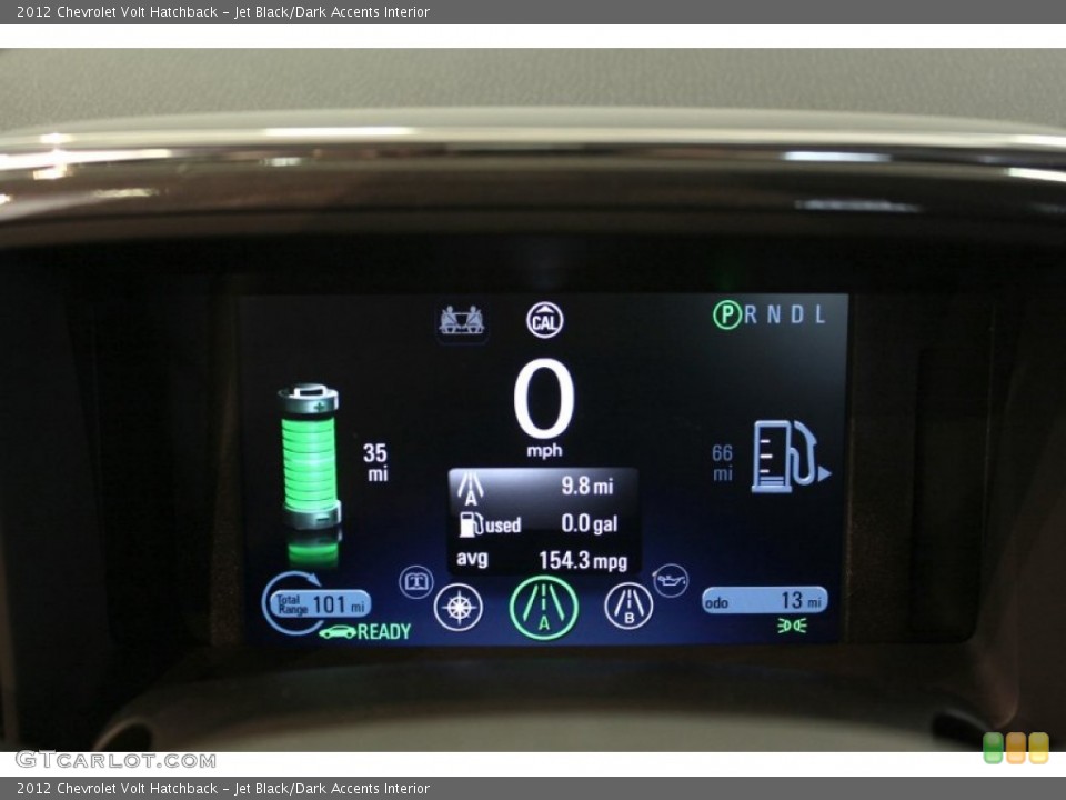 Jet Black/Dark Accents Interior Gauges for the 2012 Chevrolet Volt Hatchback #54958531