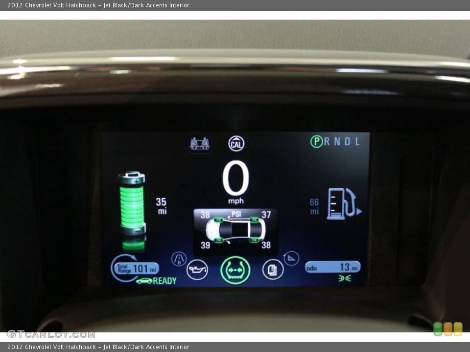 Jet Black/Dark Accents Interior Gauges for the 2012 Chevrolet Volt Hatchback #54958540