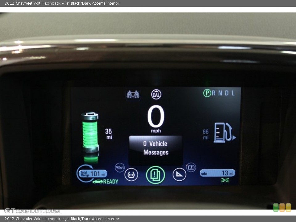 Jet Black/Dark Accents Interior Gauges for the 2012 Chevrolet Volt Hatchback #54958546