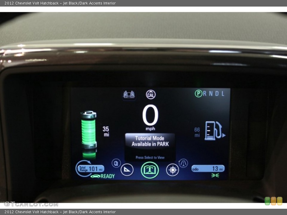 Jet Black/Dark Accents Interior Gauges for the 2012 Chevrolet Volt Hatchback #54958558