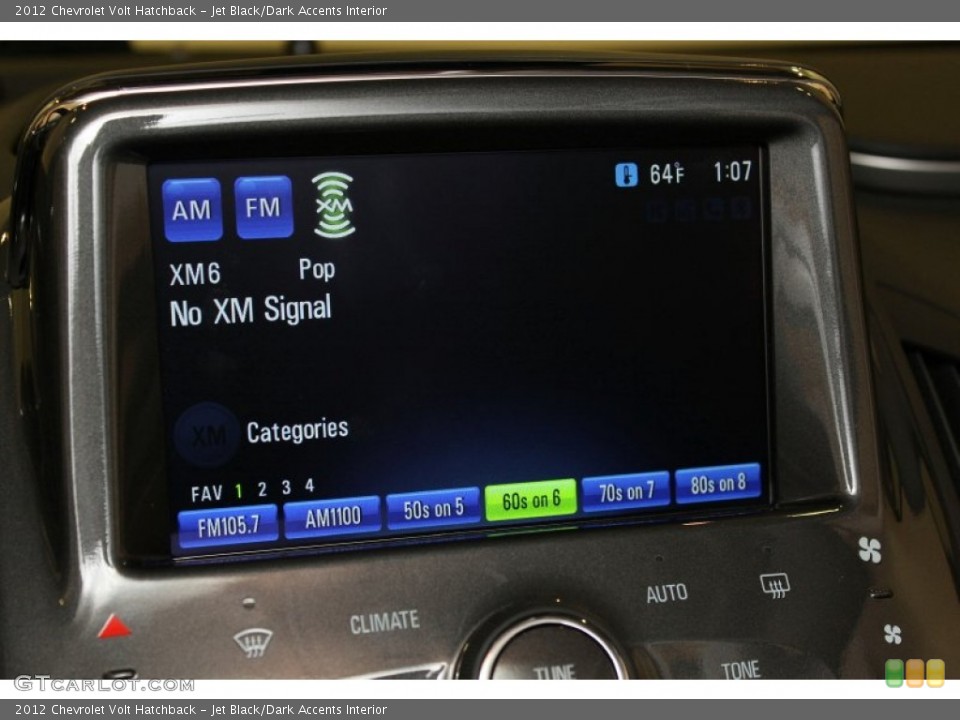 Jet Black/Dark Accents Interior Audio System for the 2012 Chevrolet Volt Hatchback #54958588