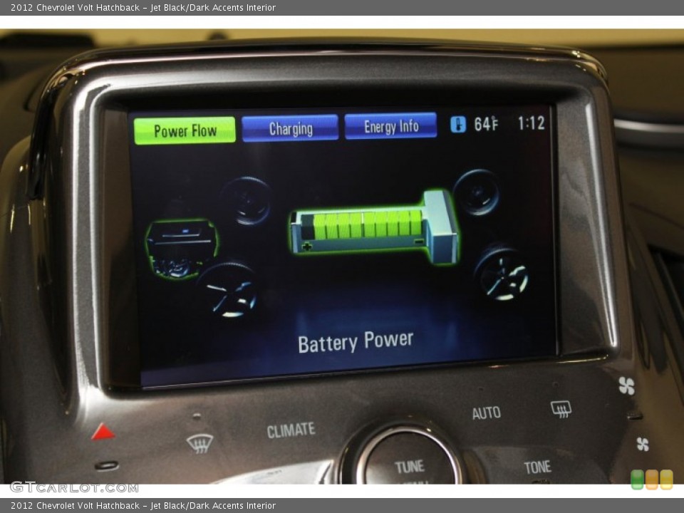 Jet Black/Dark Accents Interior Controls for the 2012 Chevrolet Volt Hatchback #54958635