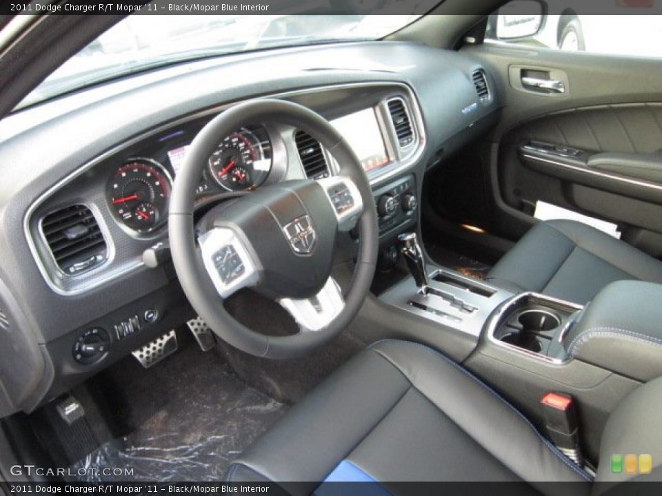 Black/Mopar Blue Interior Photo for the 2011 Dodge Charger R/T Mopar '11 #54961126