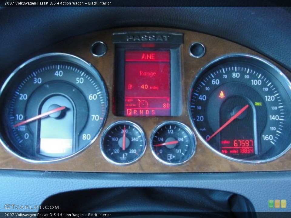 Black Interior Gauges for the 2007 Volkswagen Passat 3.6 4Motion Wagon #54961216