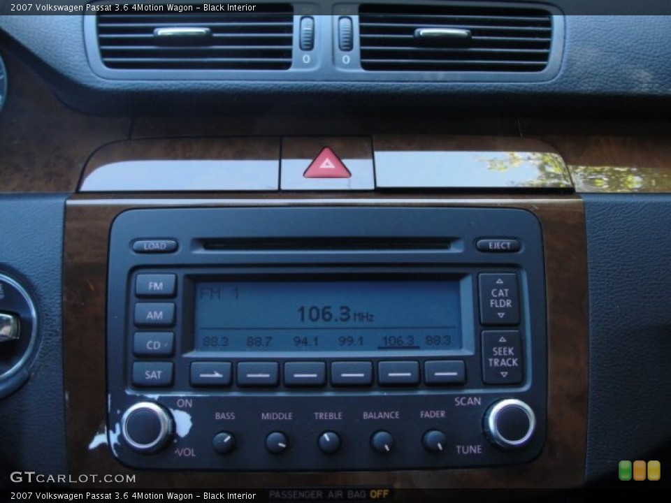 Black Interior Audio System for the 2007 Volkswagen Passat 3.6 4Motion Wagon #54961219