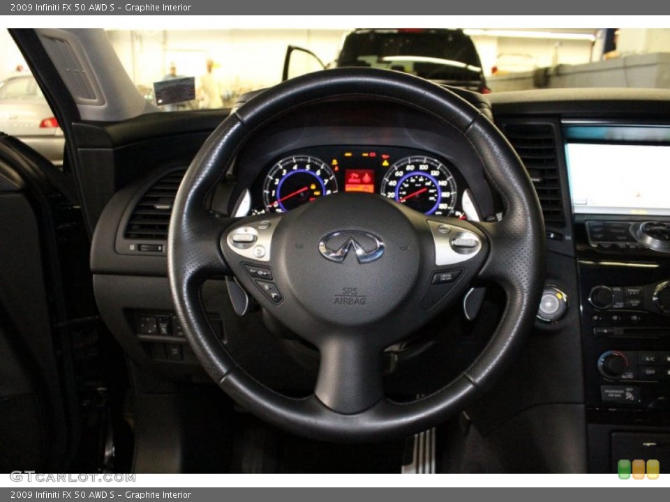 Graphite Interior Steering Wheel for the 2009 Infiniti FX 50 AWD S #54966887