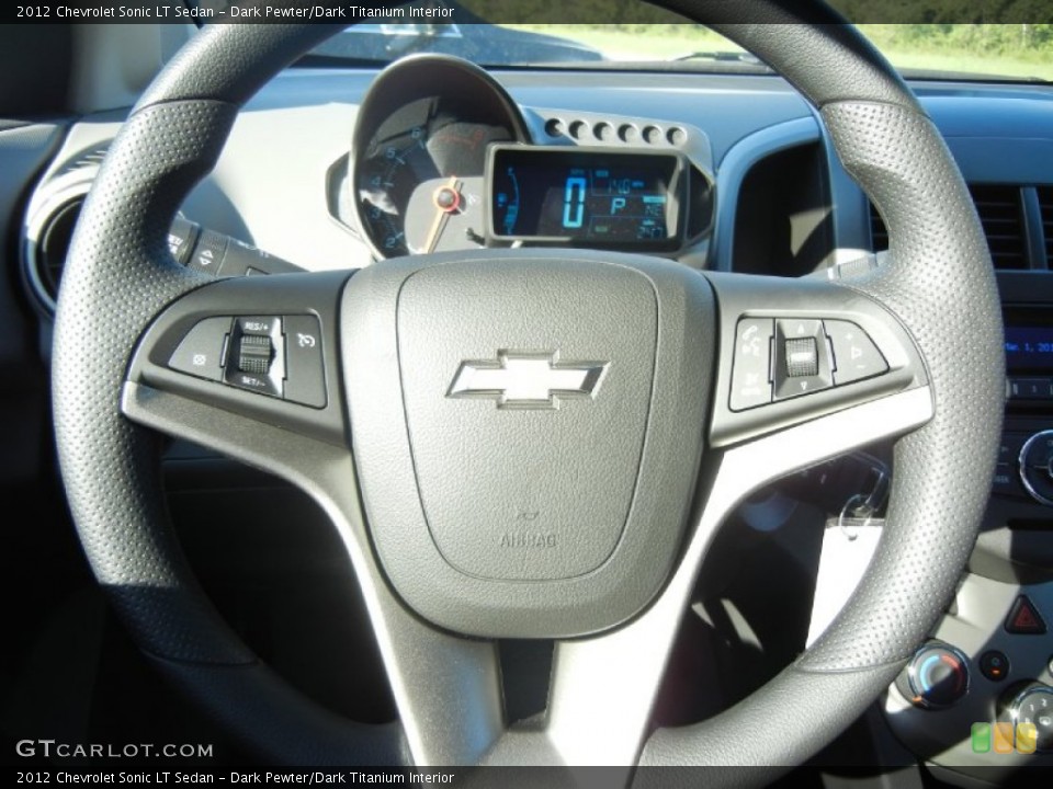 Dark Pewter/Dark Titanium Interior Steering Wheel for the 2012 Chevrolet Sonic LT Sedan #54967996
