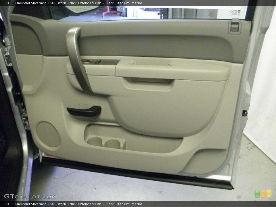 Dark Titanium Interior Door Panel for the 2012 Chevrolet Silverado 1500 Work Truck Extended Cab #54968314