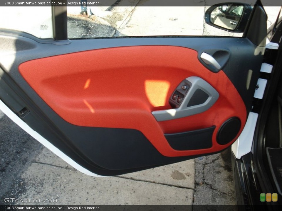 Design Red Interior Door Panel for the 2008 Smart fortwo passion coupe #54968383