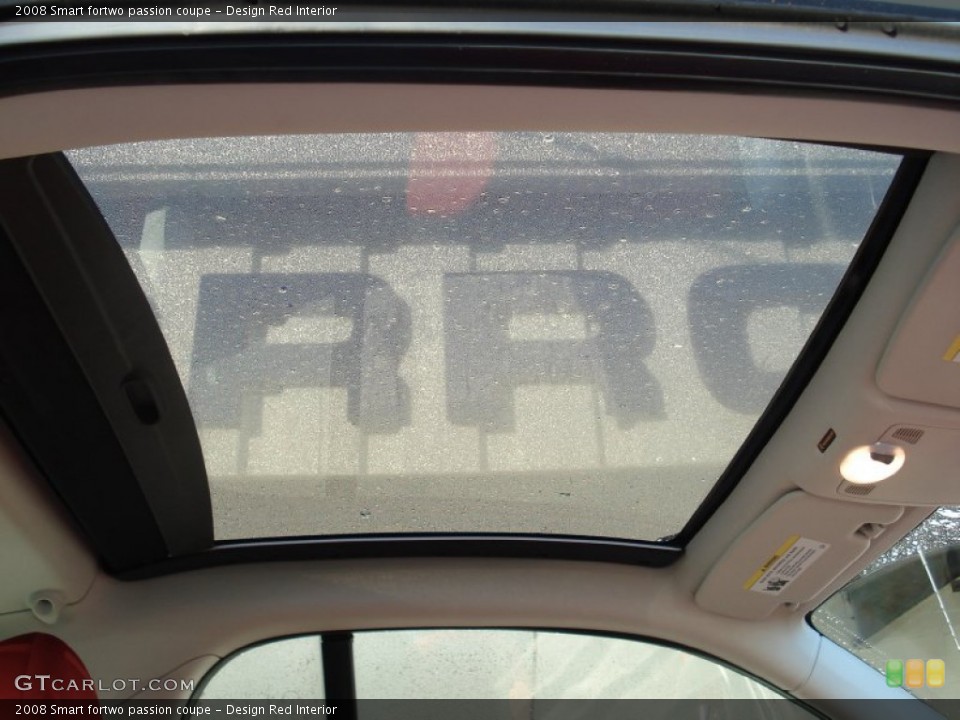 Design Red Interior Sunroof for the 2008 Smart fortwo passion coupe #54968413