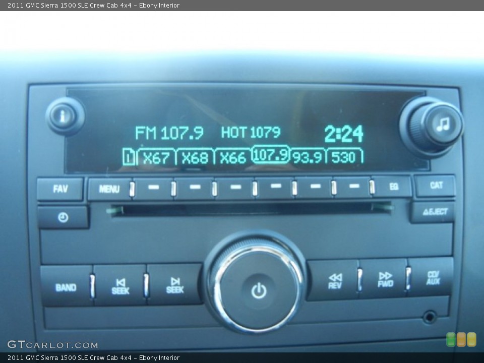 Ebony Interior Audio System for the 2011 GMC Sierra 1500 SLE Crew Cab 4x4 #54968450