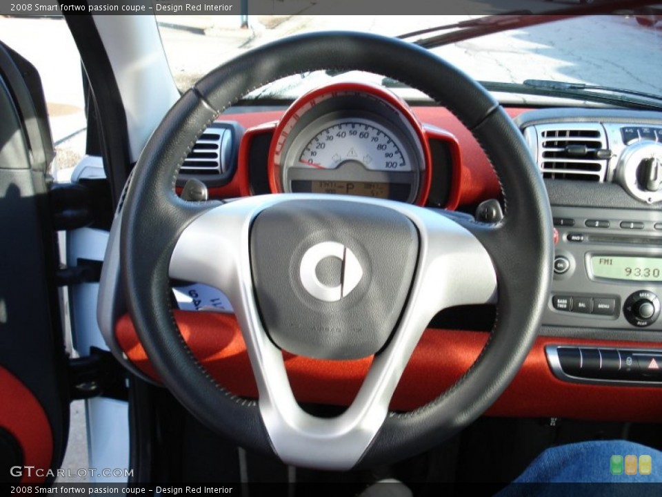 Design Red Interior Steering Wheel for the 2008 Smart fortwo passion coupe #54968451