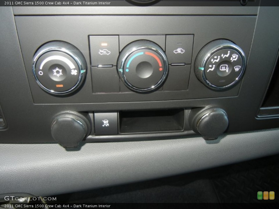 Dark Titanium Interior Controls for the 2011 GMC Sierra 1500 Crew Cab 4x4 #54968596
