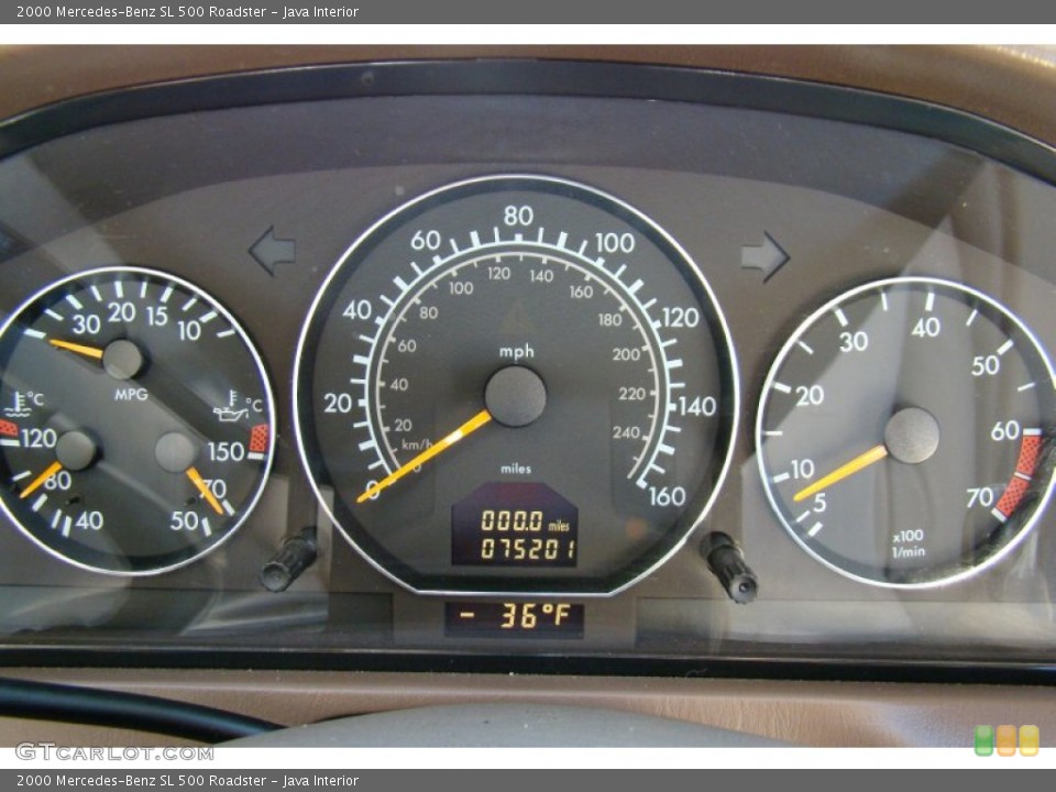 Java Interior Gauges for the 2000 Mercedes-Benz SL 500 Roadster #54969016