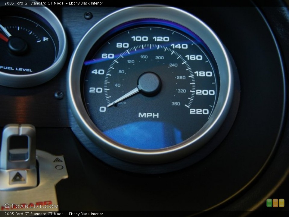 Ebony Black Interior Gauges for the 2005 Ford GT  #54970258