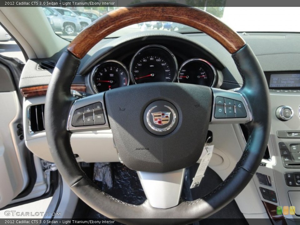 Light Titanium/Ebony Interior Steering Wheel for the 2012 Cadillac CTS 3.0 Sedan #54972280