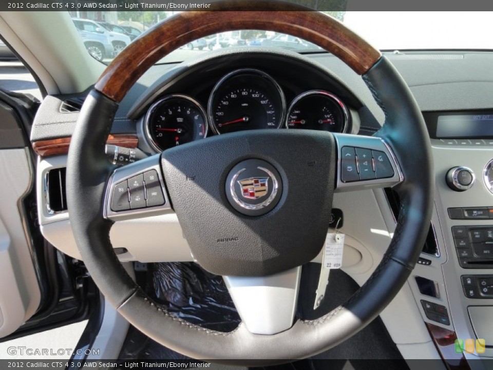 Light Titanium/Ebony Interior Steering Wheel for the 2012 Cadillac CTS 4 3.0 AWD Sedan #54972460