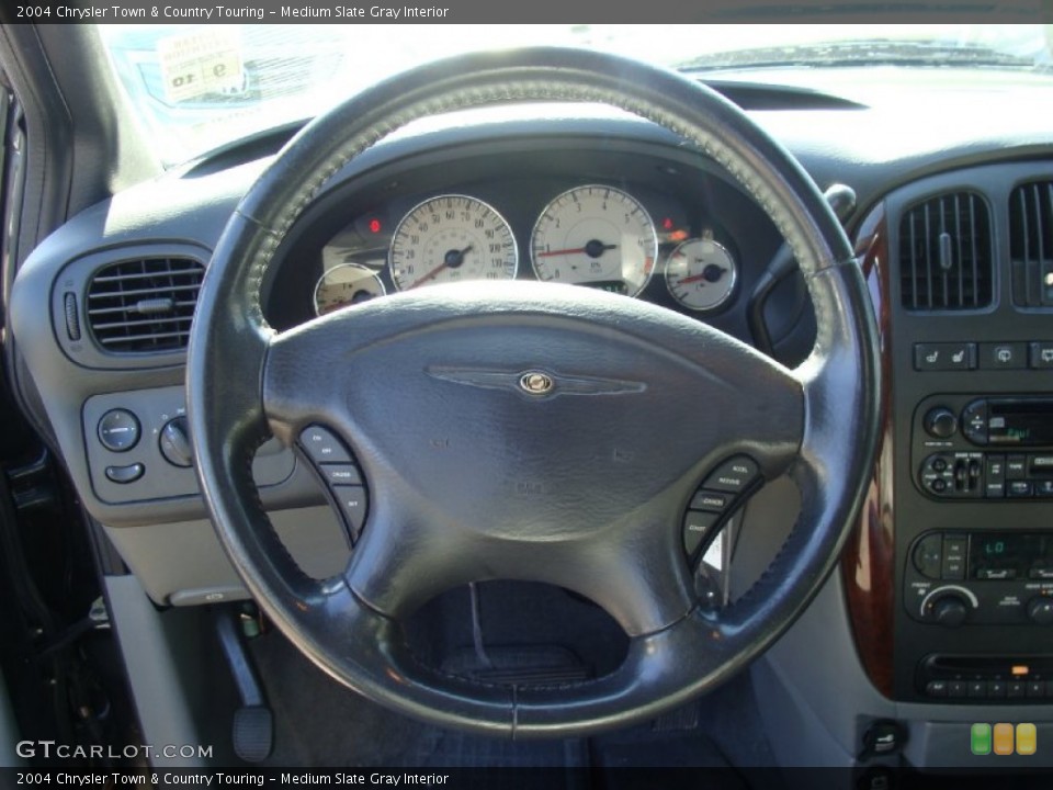 Medium Slate Gray Interior Steering Wheel for the 2004 Chrysler Town & Country Touring #54972736