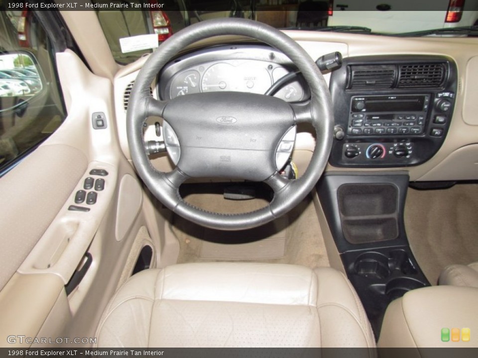 Medium Prairie Tan Interior Steering Wheel for the 1998 Ford Explorer XLT #54973729