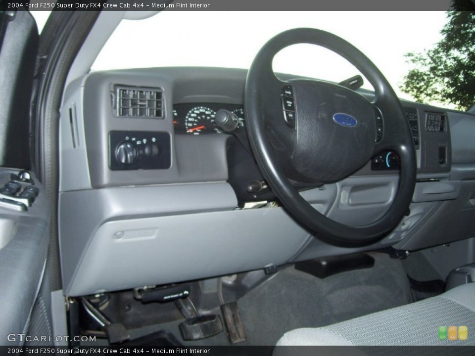 Medium Flint Interior Steering Wheel for the 2004 Ford F250 Super Duty FX4 Crew Cab 4x4 #54975504
