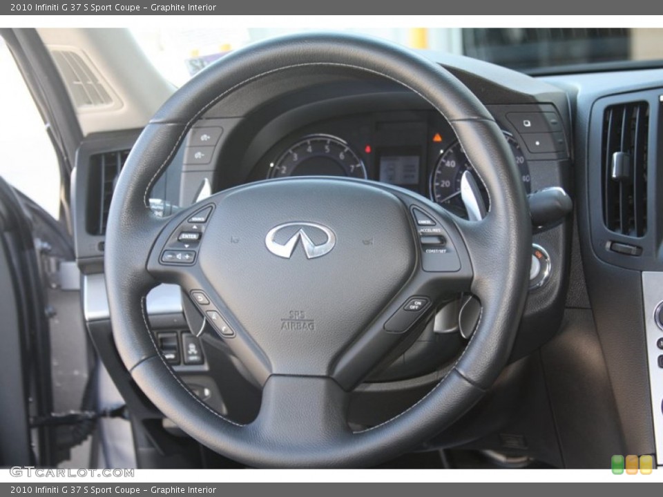 Graphite Interior Steering Wheel for the 2010 Infiniti G 37 S Sport Coupe #54976708