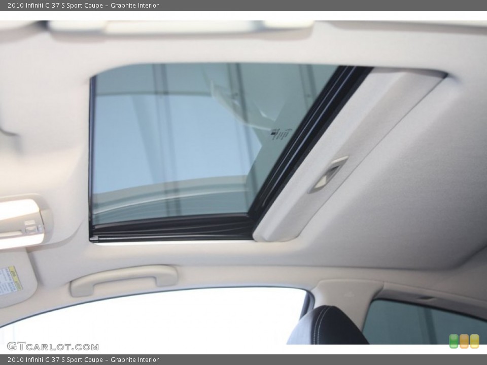 Graphite Interior Sunroof for the 2010 Infiniti G 37 S Sport Coupe #54976717