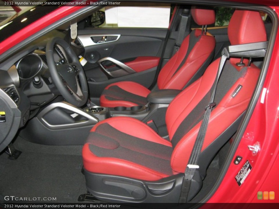 Black/Red Interior Photo for the 2012 Hyundai Veloster  #54979279